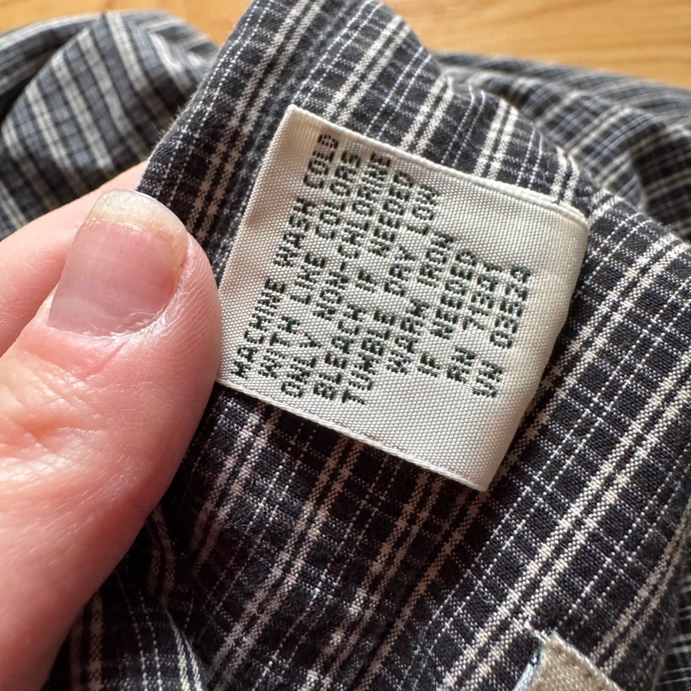 L.L. Bean Vintage Men’s Button Down Quality Work Shirt Utility Outdoors Casual - Picture 4 of 4